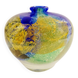 Murano glass vase with gold leaf inclusion, 12 cm, Italy