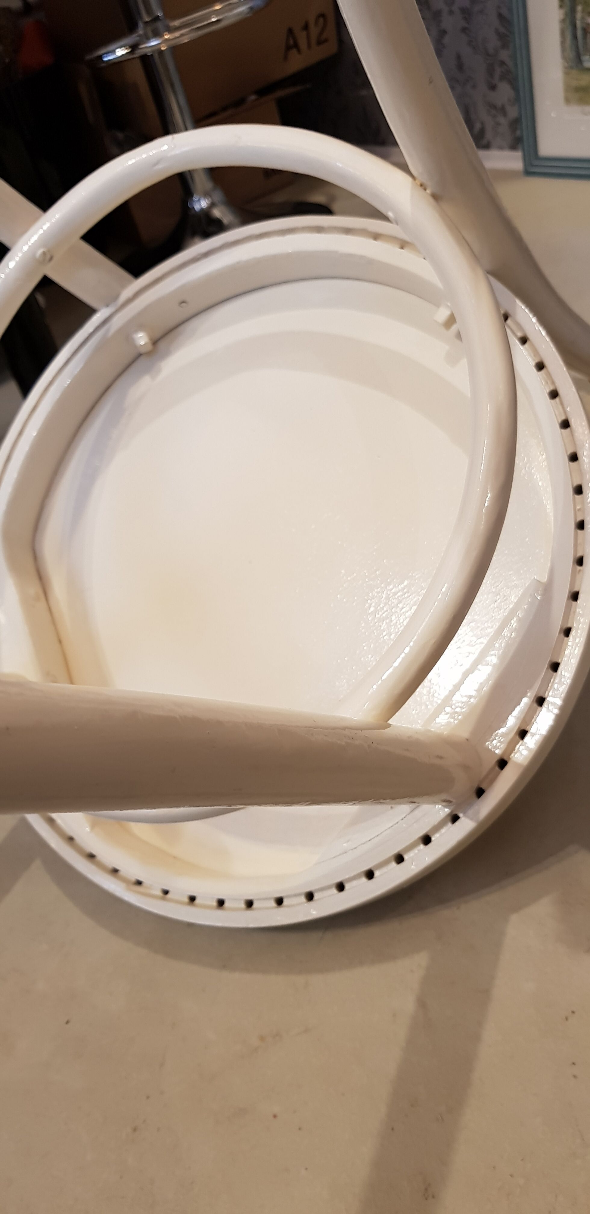 White Thonet bistro chair