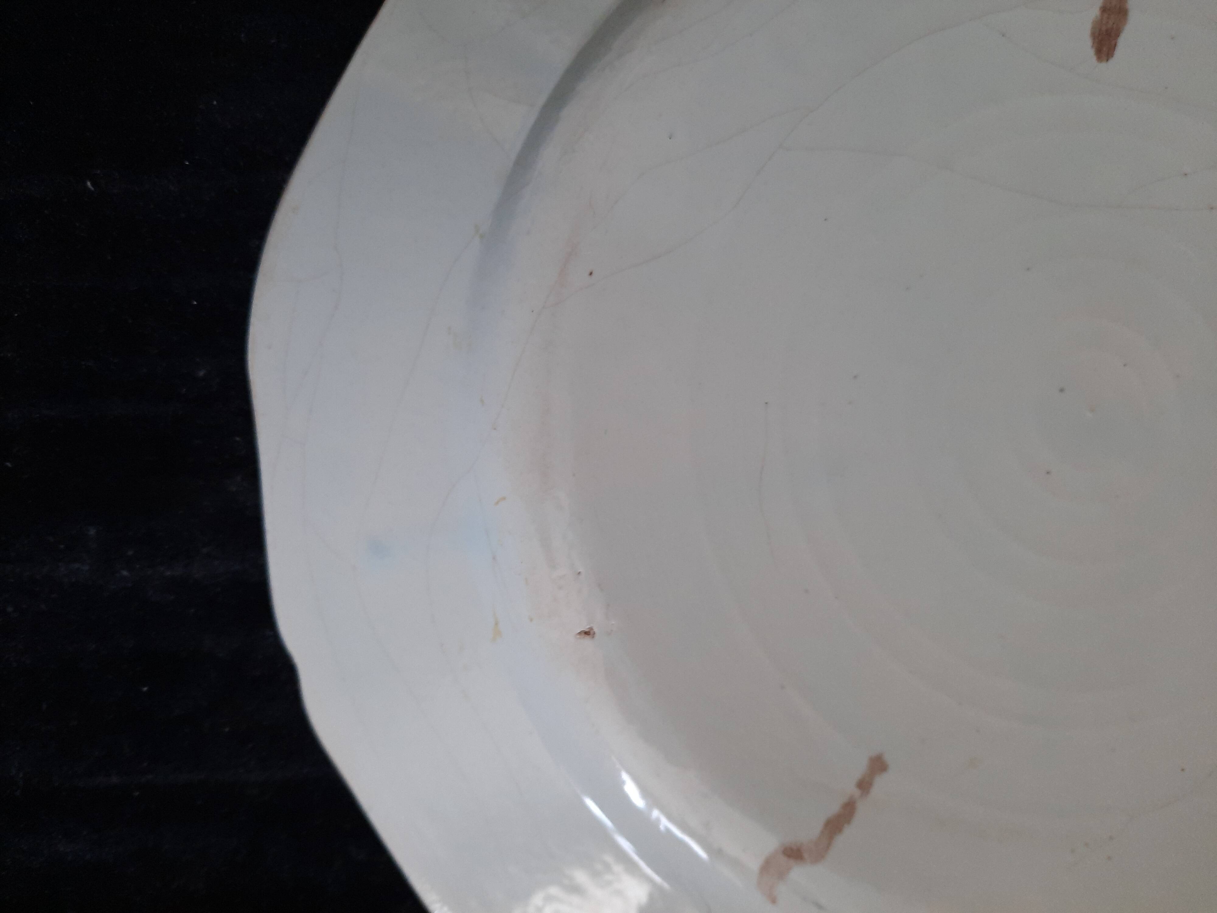 Old HB Quimper Plate Traditional Hand-Painted Rooster Decoration Earthenware 25cm
