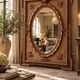 Large Napoleon III trumeau mirror, gilded wood, bevelled glass, 19th century.