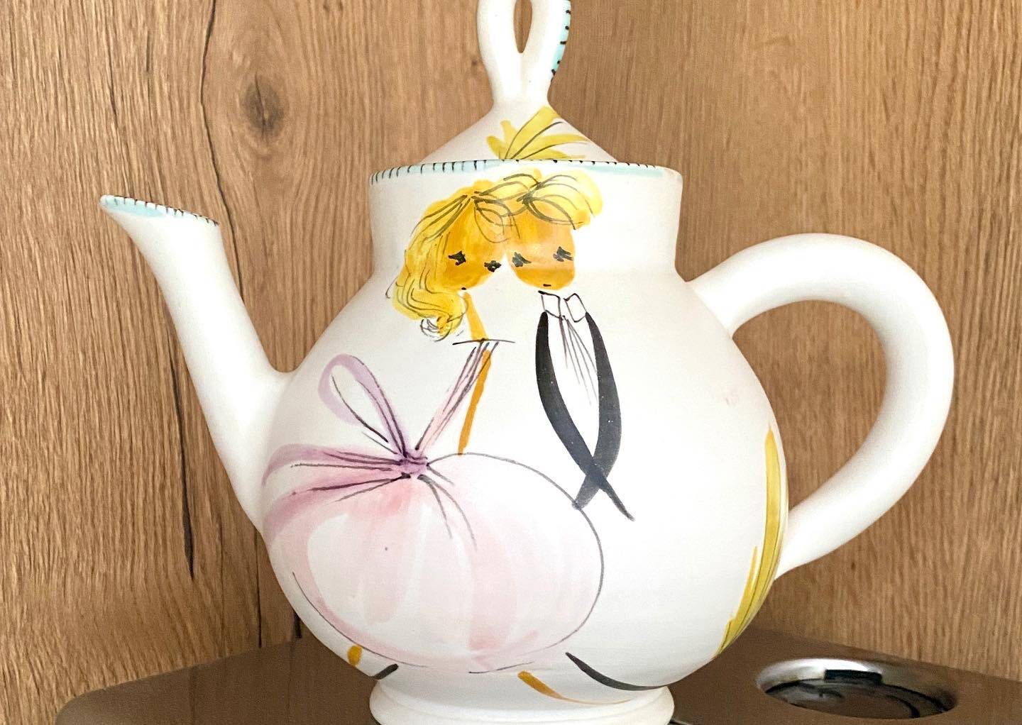 Duo tea or coffee service by the Cerenne workshop in Vallauris, circa 1955