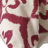 Ottoman cushion cover style ikat beige / garnet - 50 x 50