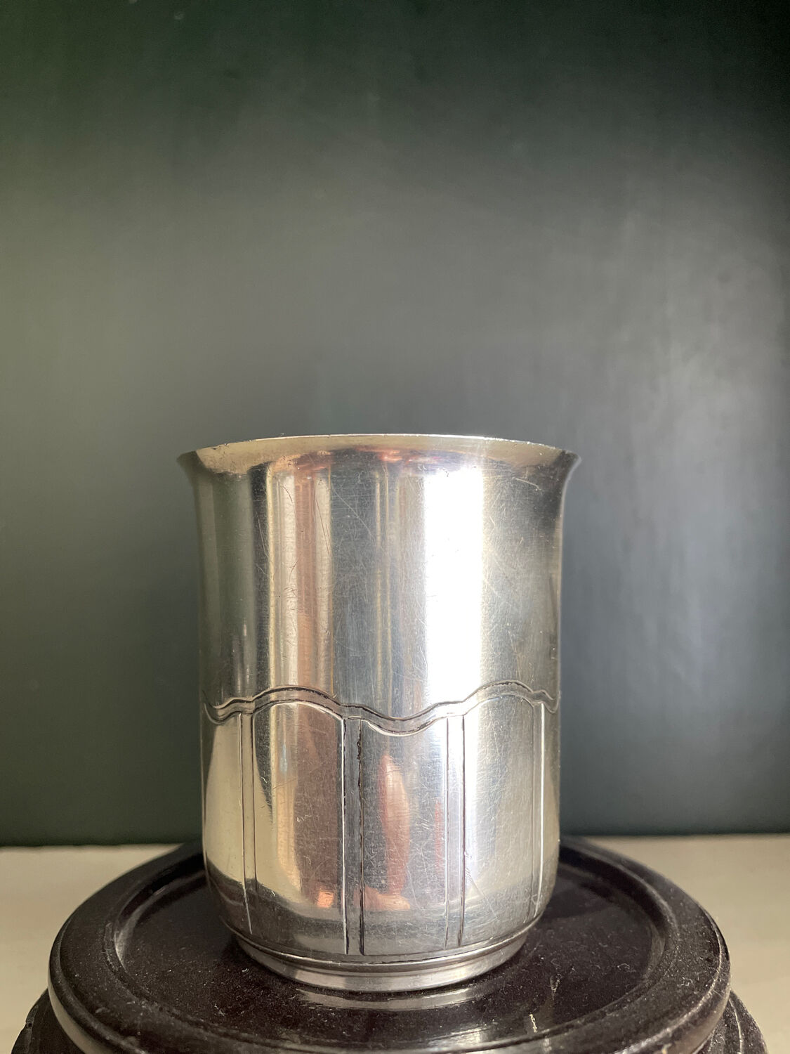 Timpani in solid silver hallmark Minerva