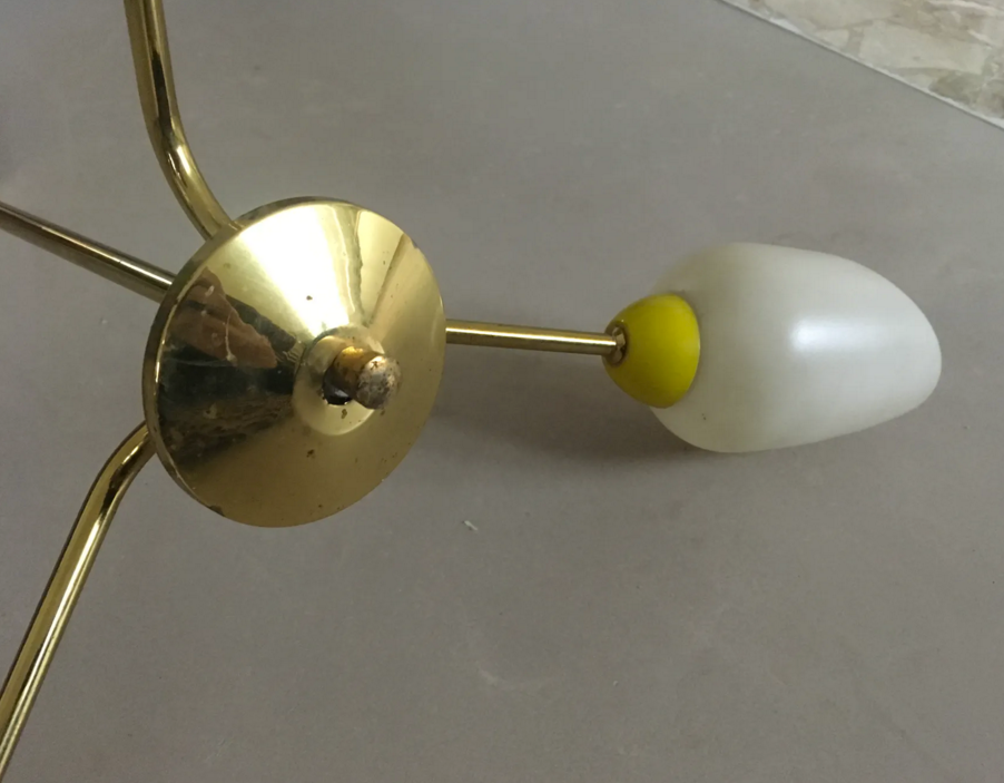 Typical 1950s light chandelier