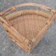 Corner Wicker rattan 60 - 70s shelf
