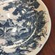 8 blue & white dinner plates (Royal Tudor Gien Lunéville Ceraminter)