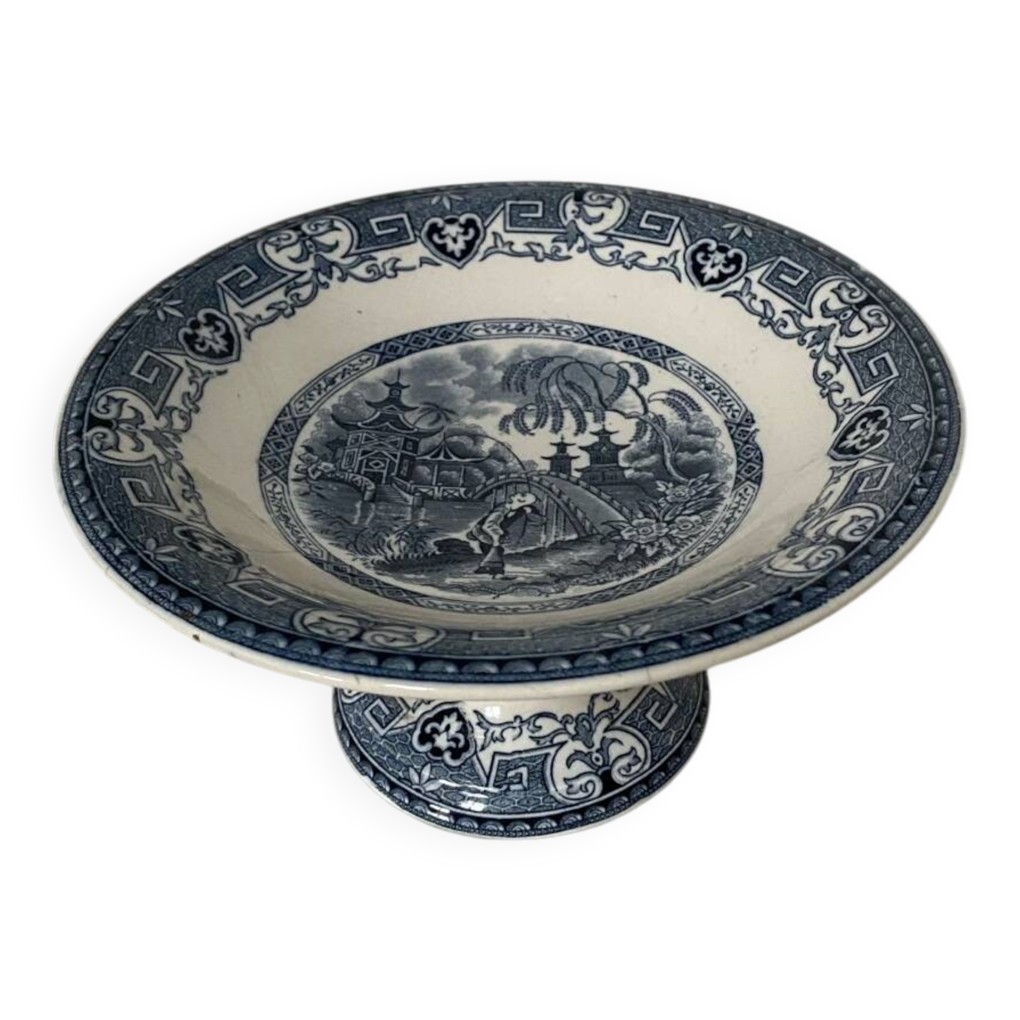 Yeddo fruit bowl from Sarreguemines