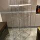 Meuble étagère bibliothèque murale modulable bureau chrome vintage