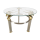 Vintage brass side table in the shape of an ibex or antelope, 1970s