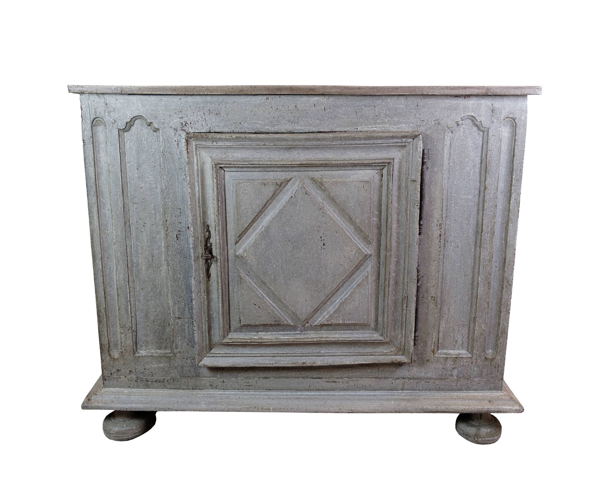 Buffet en bois peint en gris, Espagne années 1720