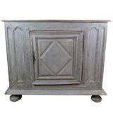 Original Painted Food Cabinet Grey Colour, Spanish Origin From 1720s