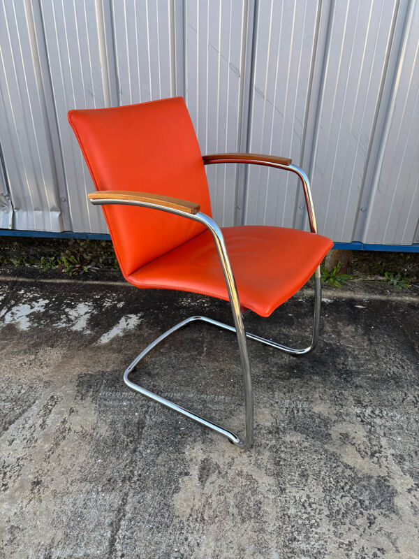 Série de 8 chaises design de Erik Munnikhof pour Leolux en chrome