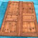 Double closet door