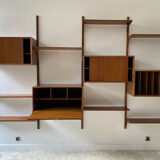 Set "Royal System" 4 teak columns by Poul Cadovius 1970