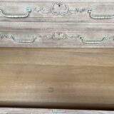 Large stripped oak chest of drawers