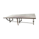 Old fabric cutting table
