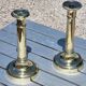 Pair of copper candlesticks