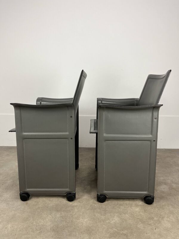 Paire de chaises Korium par Tito Agnoli pour Matteo Grassi