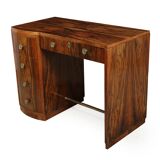 Art deco walnut desk