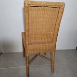 Rattan and wicker chair
