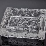 Ice ashtray by Antonio Imperatore, murano glass, Italy, 1970