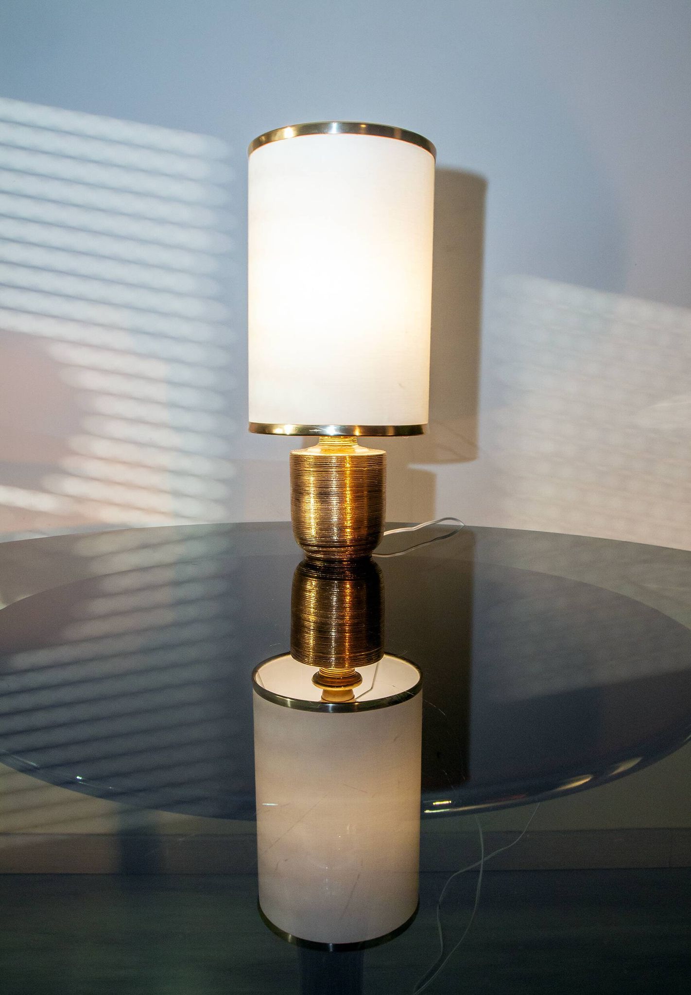 Lampe italienne 1960, céramique attribuée à Aldo Lonsi pour Bitossi