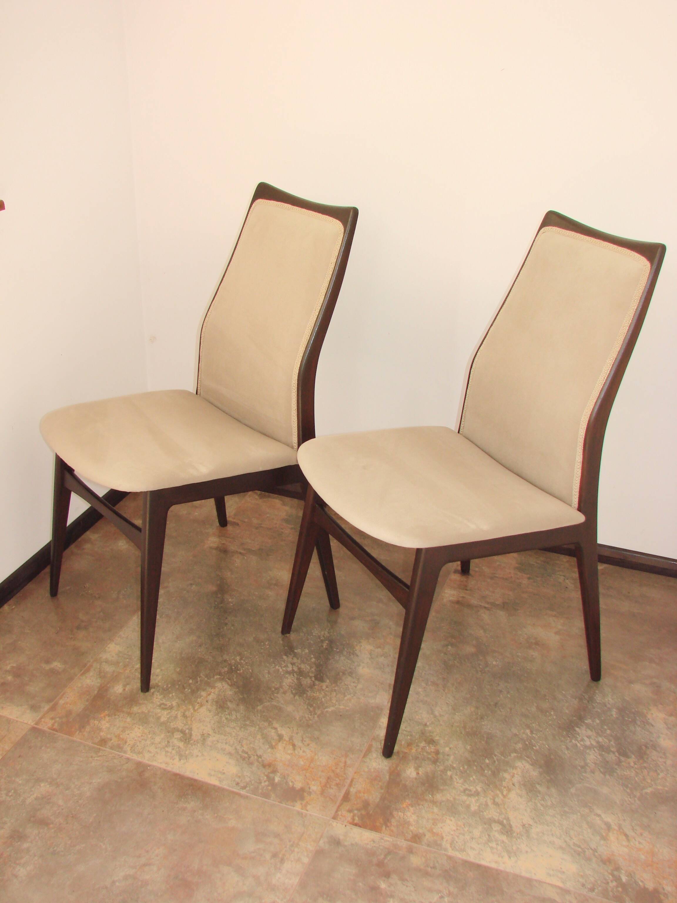 A pair of chairs by Wilhelm Benze GmbH, 1960s.