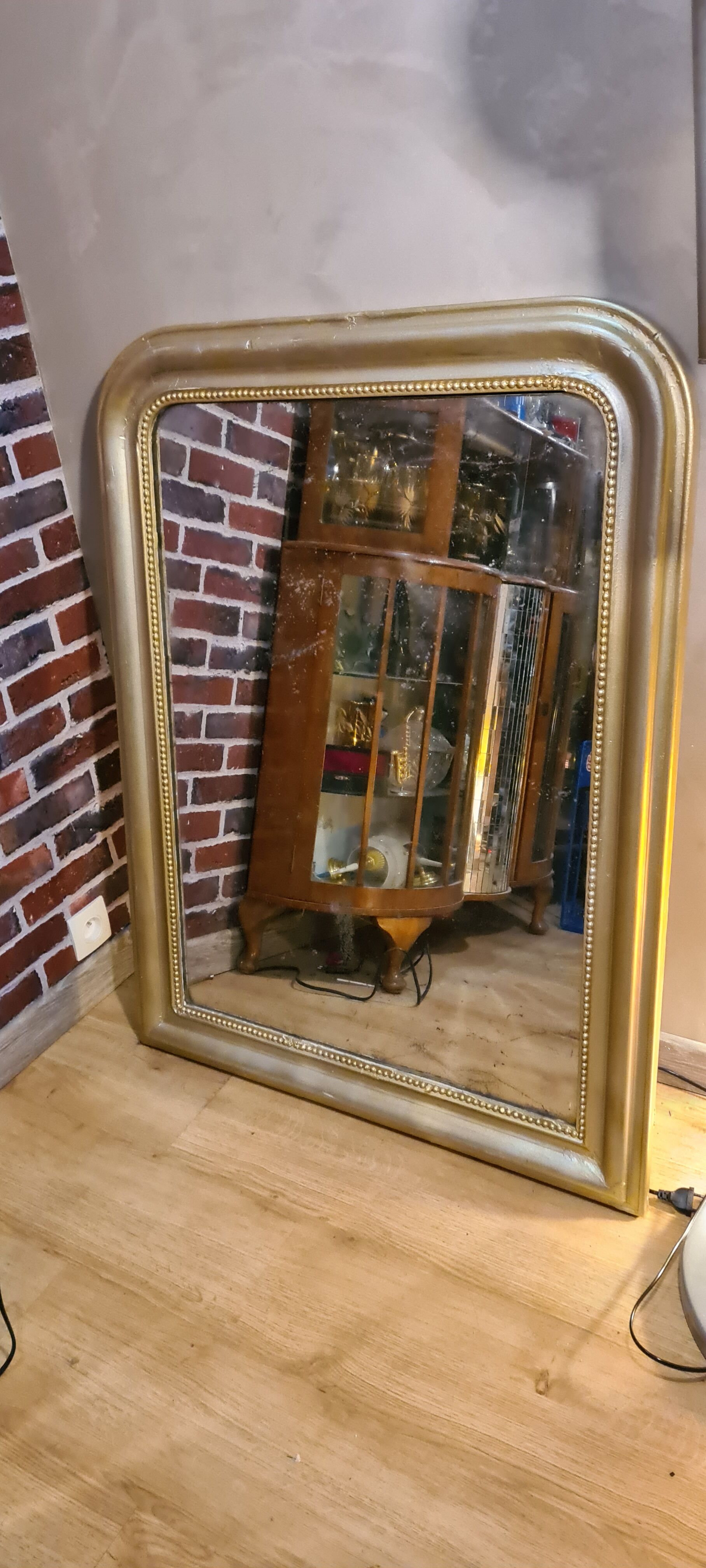 Mirror louis philippe 108x80 traces of wear of time 1900