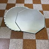 Old beveled mirror trays (X2)