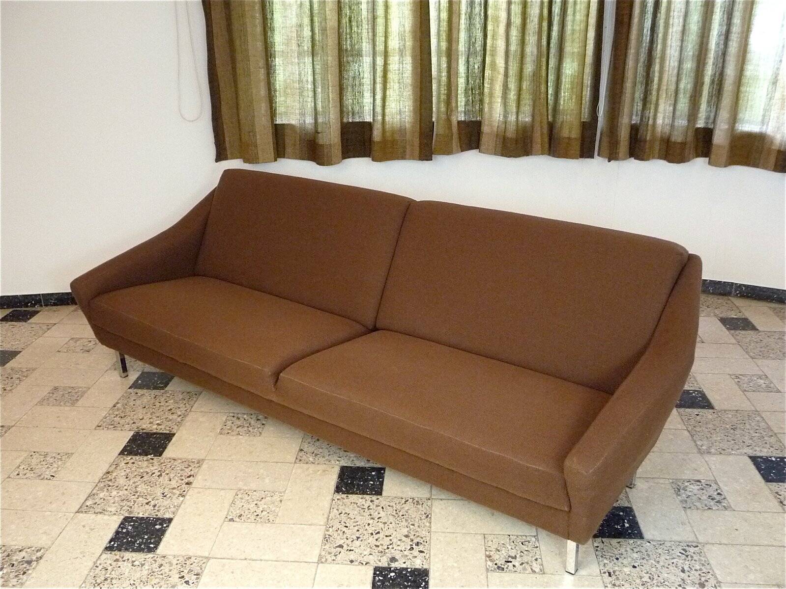Modernist 4-seater sofa by Eddie Harlis for Hans Kaufeld, West-Germany 1958