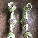 Pair of dabbling candlesticks