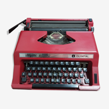 Machine à écrire olympia dactylette s grenat
