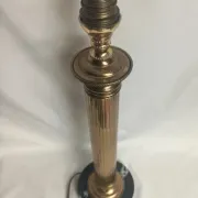 Lamp base in brass and marble - 1970s/1980s