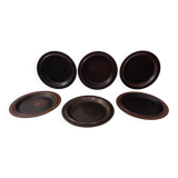 Large Russian Plates by Ulla Procope for Arabia, Set of 6, Finland, 1960s, Set of 6