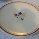 Dessert service Gien model jeannette painted a.la hand 1 dish 12 plates