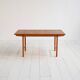 Scandinavian extendable teak and oak dining table 1960s