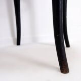 Thonet black bentwood stool - 20th