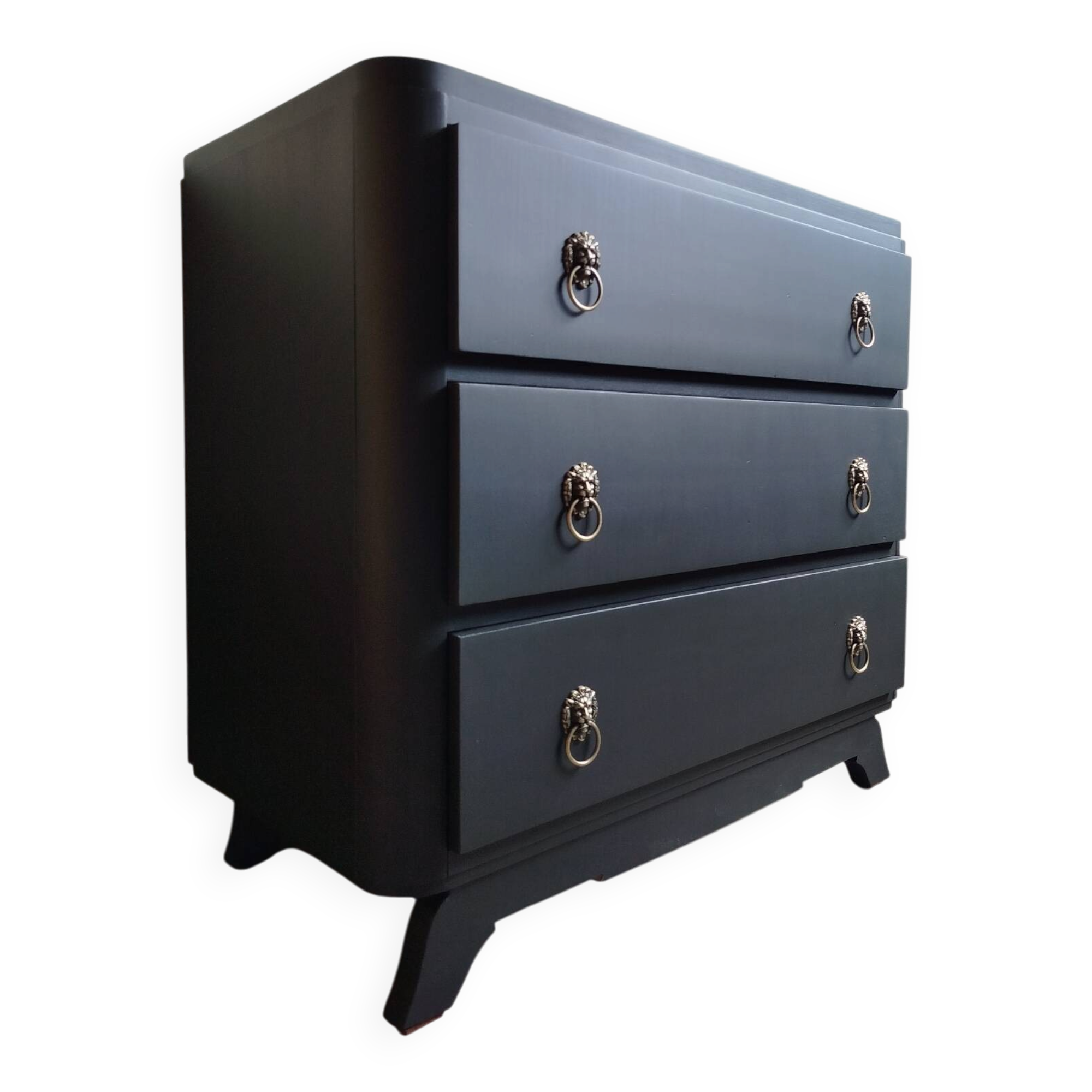 Commode vintage noire