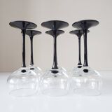 Wine glasses set, 1980s