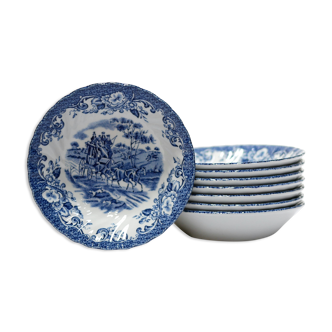 Série de 8 coupelles vintage par Johnson Bros made in England