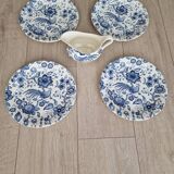 4 plates and sauce boat Villeroy et Boch modèle Paradiso