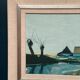 Swedish Oil on Canvas – “Farm by the Lake” by Bengt Hillgrund