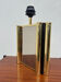 Lampe miroir fumé laiton années 70