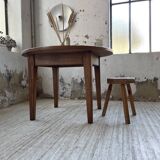 1950s round oak table