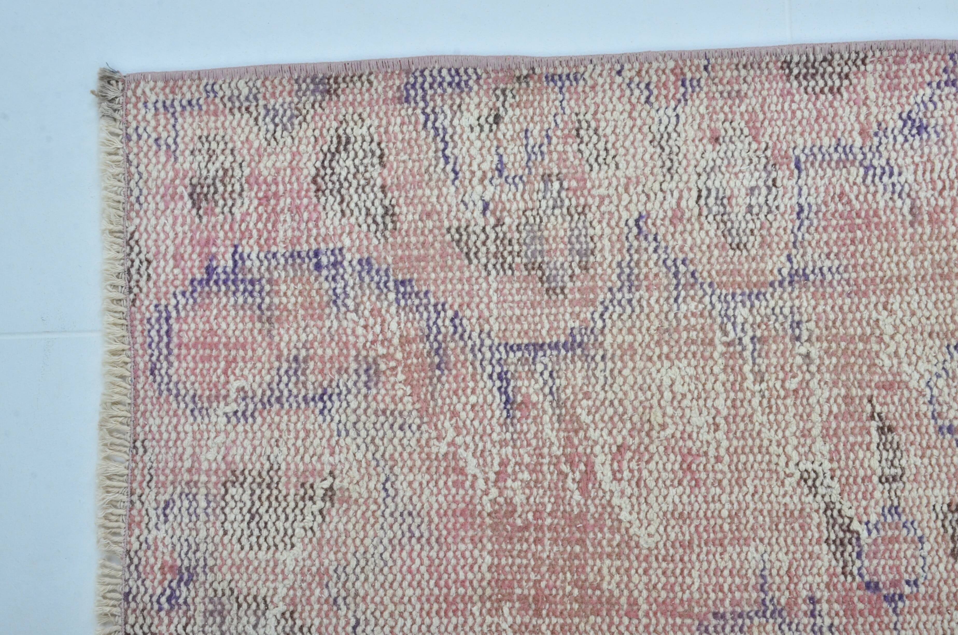 Pink Oushak Turkish Runner sku 3332