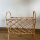 Rattan magazine holder