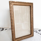 Gilded wooden photo frame