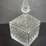 Vintage molded glass candy box