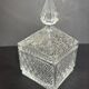 Vintage molded glass candy box
