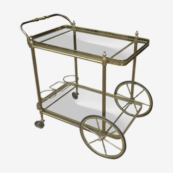 Trolley served in brass and glass 1960